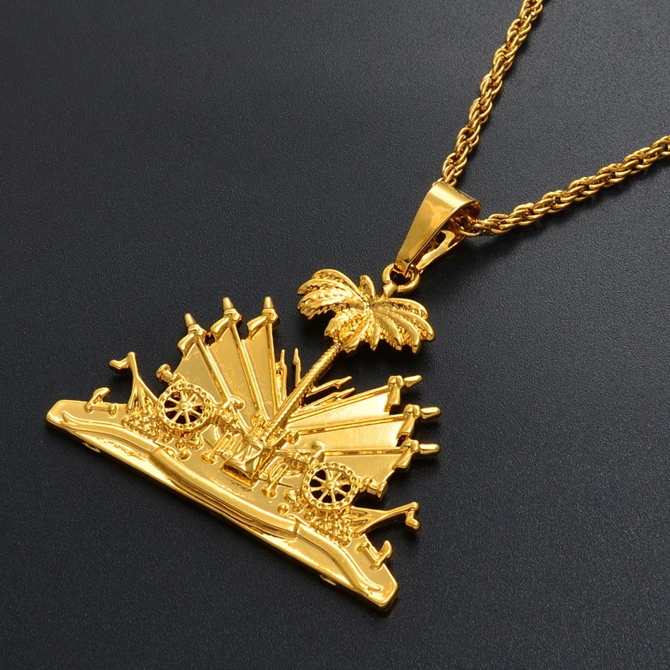 Haiti Pendant and Necklace Unisex