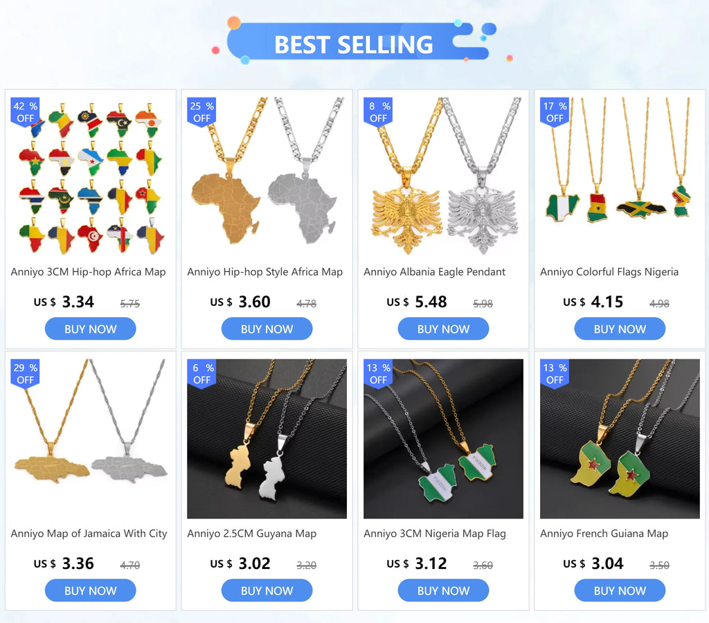 Ayiti Maps Necklace