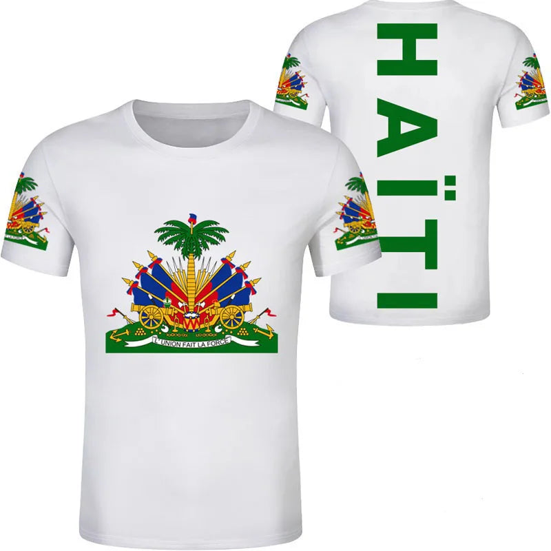 HAITI Flag National Emblem T-Shirts 3D Printed TShirt Unisex
