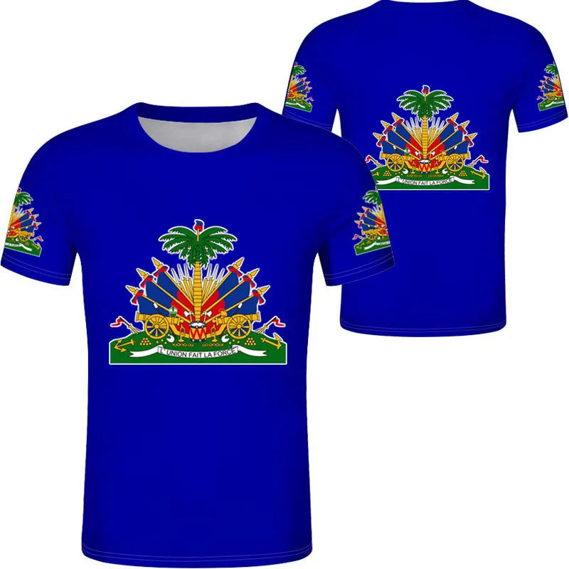 HAITI Flag National Emblem T-Shirts 3D Printed TShirt Unisex