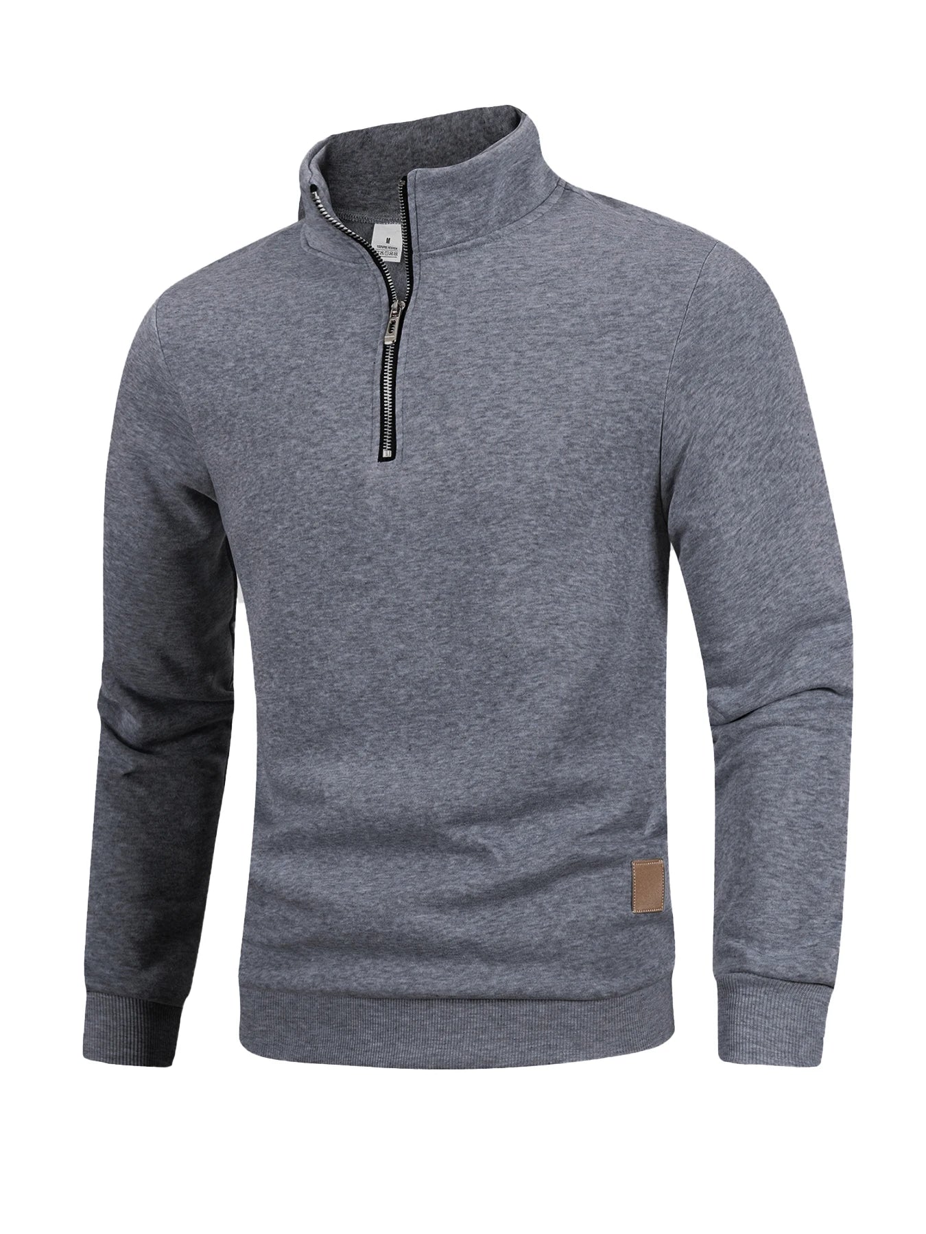 Men's Quarter Zip Up Long SleeveSlim