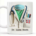 12oz Ceramic Mug for Doctors Nurses - Custom Name