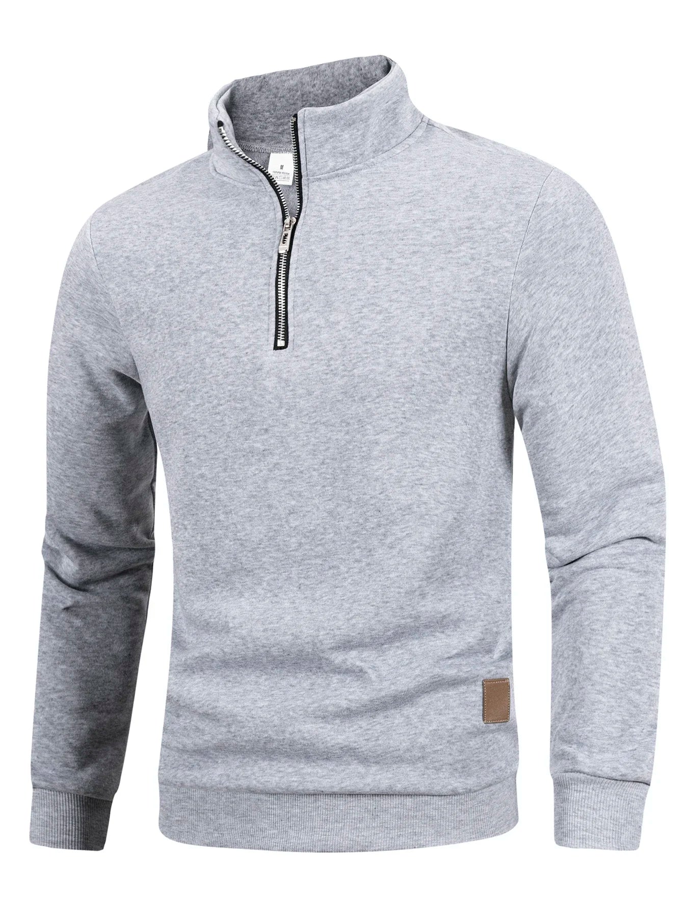 Men's Quarter Zip Up Long SleeveSlim