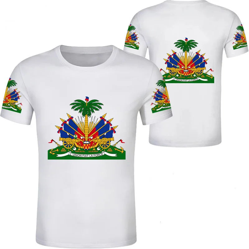 HAITI Flag National Emblem T-Shirts 3D Printed TShirt Unisex