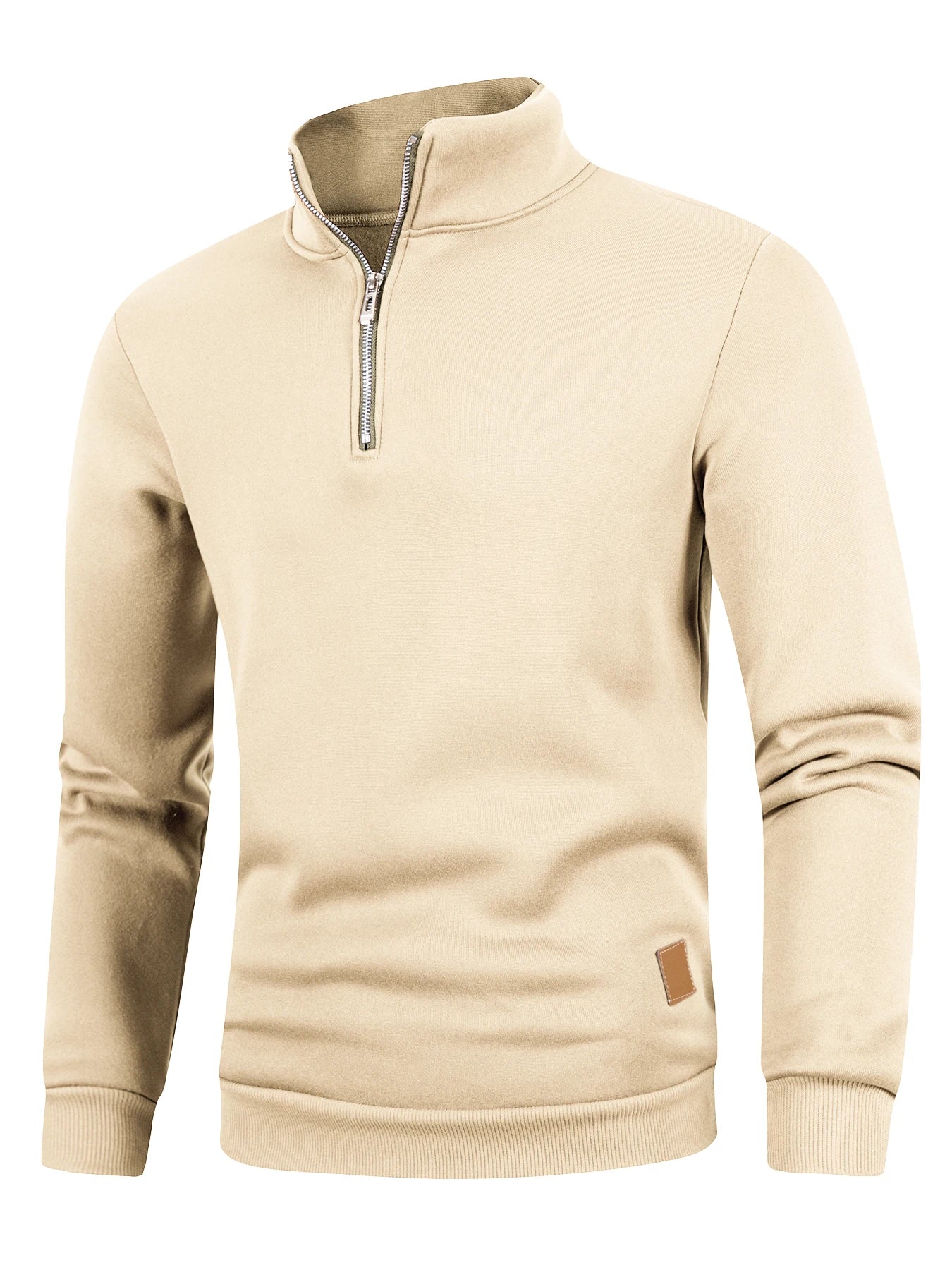 Men's Quarter Zip Up Long SleeveSlim