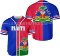 Custom Name Haiti Baseball Jersey Unisex