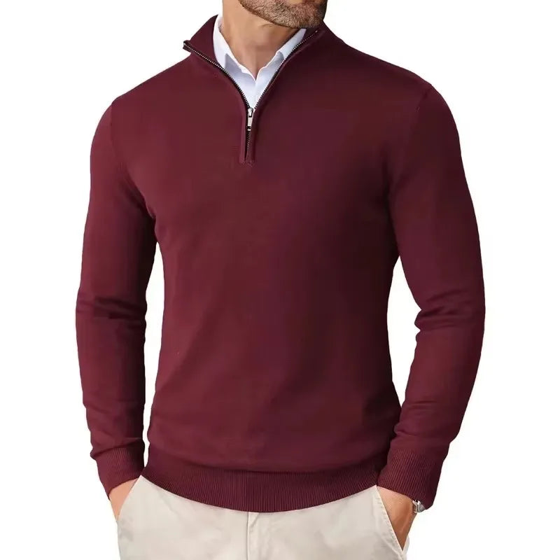 Men's Quarter Zip Up Sweaters