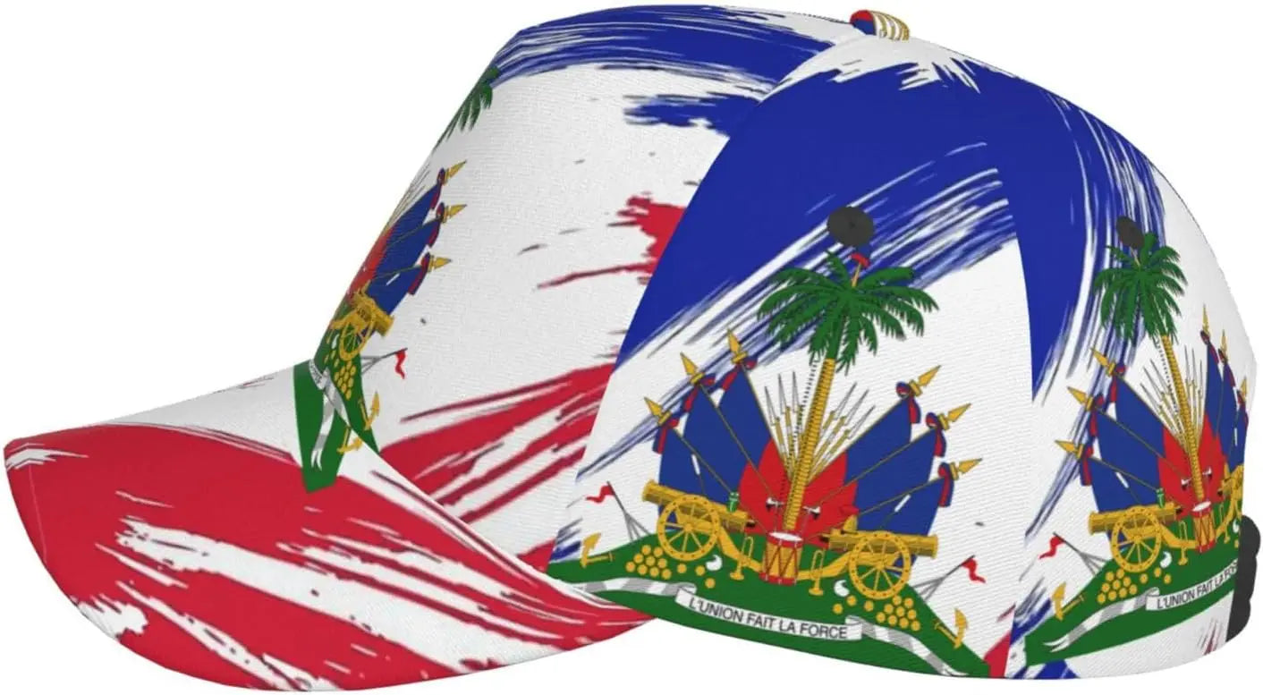 Baseball Hats Haiti Flag for Women/Men