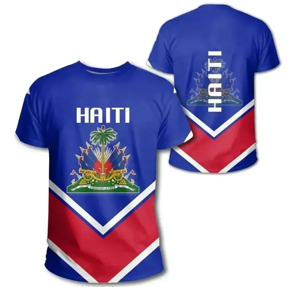 Haiti Flag Tshirt National Emblem Unisex