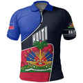 Haiti Flag Polo Shirt For Men