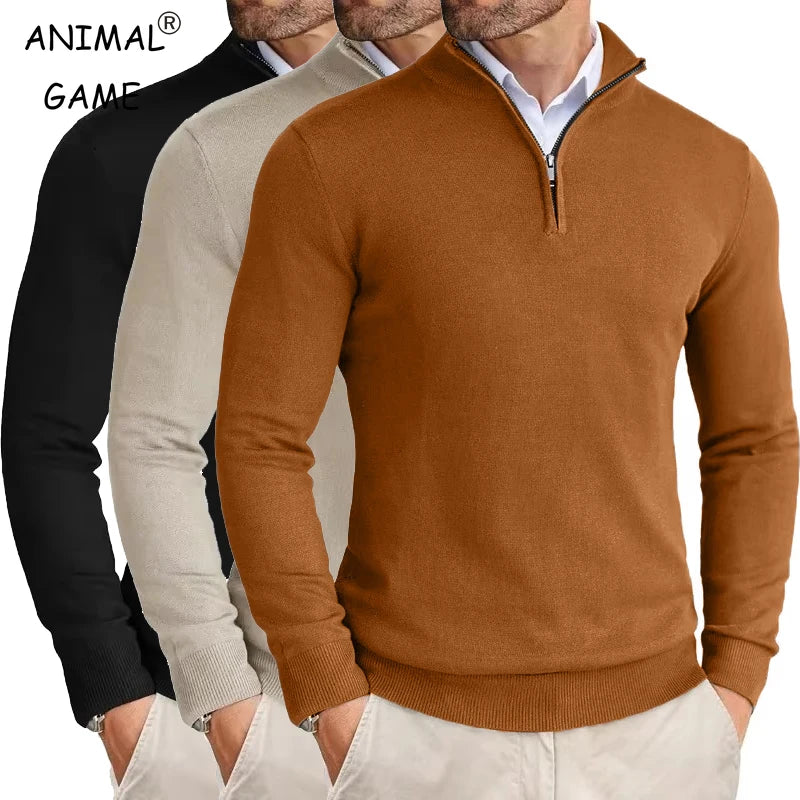 Men's Quarter Zip Up Sweaters
