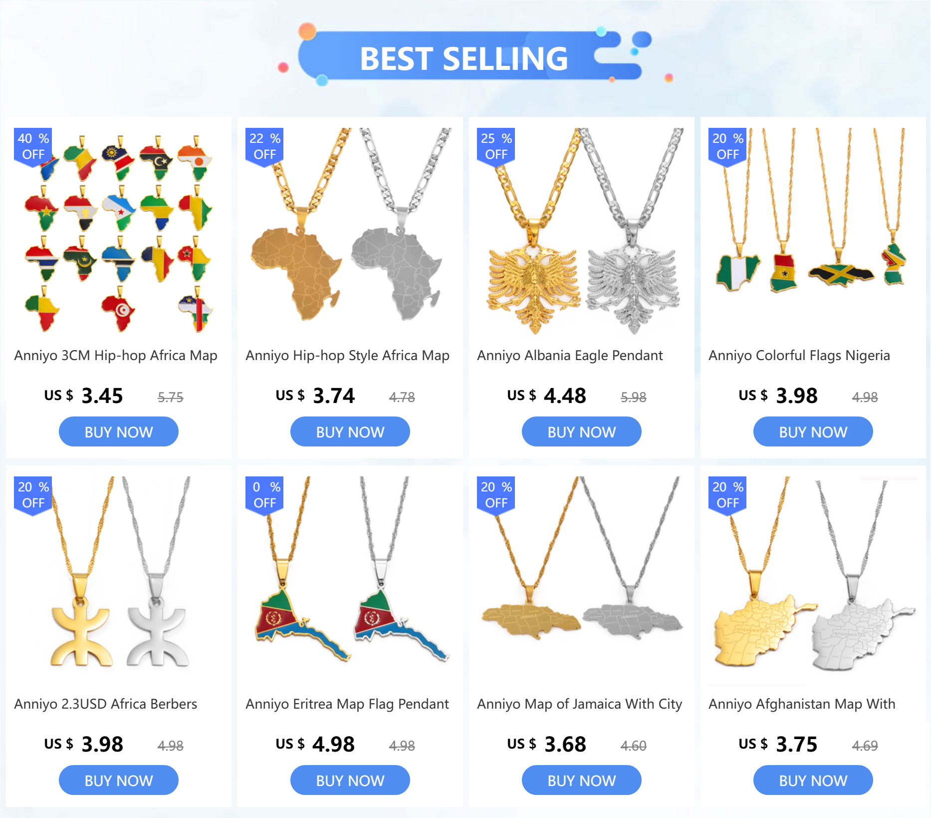 Haiti Map Necklace Pendants