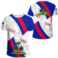 Haiti Flag Tshirt National Emblem Unisex