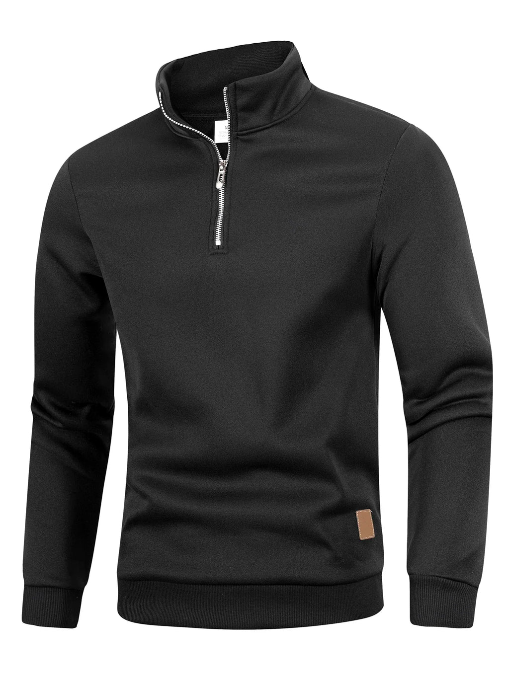 Men's Quarter Zip Up Long SleeveSlim