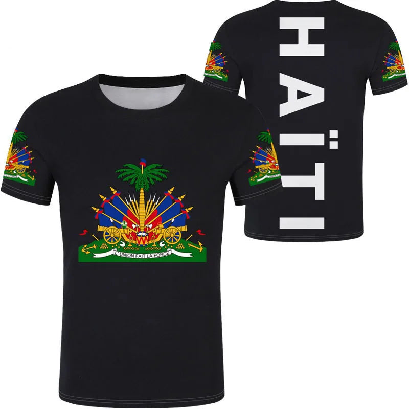 HAITI Flag National Emblem T-Shirts 3D Printed TShirt Unisex